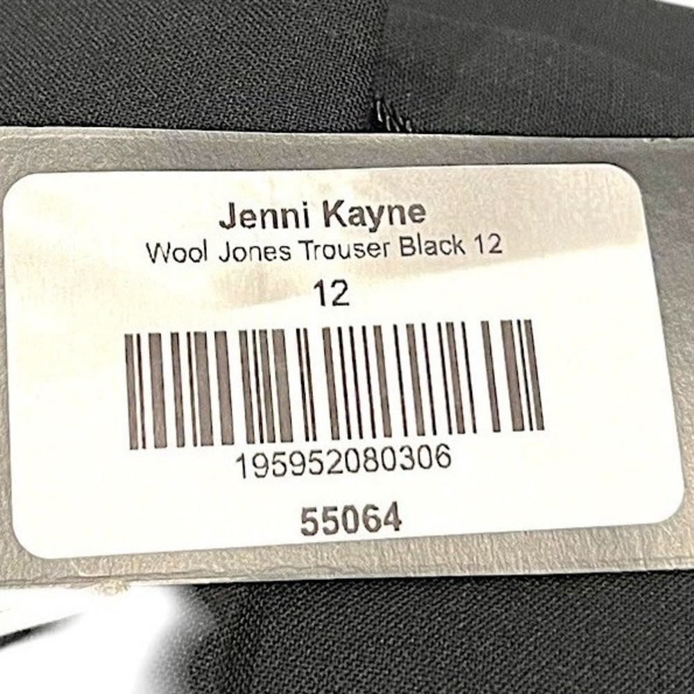 NWT Jenni Kayne Jones Trouser Wool Pants Black 12 - Picture 3 of 16